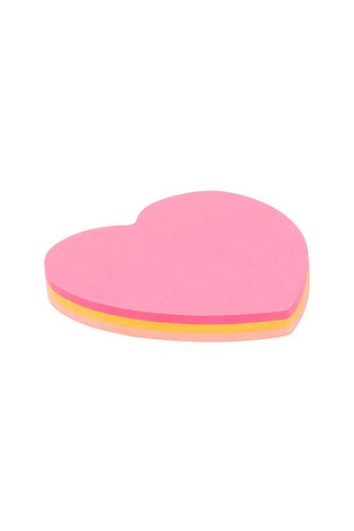 KRAF 7070k Adhesive Note Paper 70x70 Heart 75p