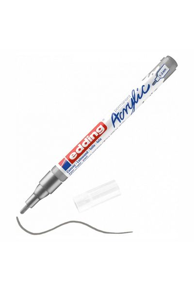 Edding Acrylic Thin Tip Marker - Silver Ed5300923