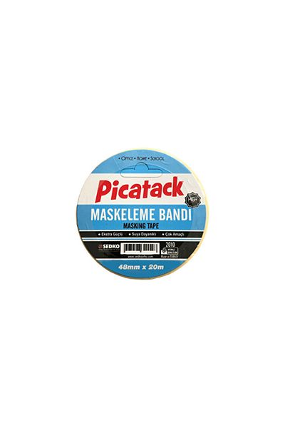 Picador Picatack 48 Mm Masking Tape - 20 Mt Kv 009