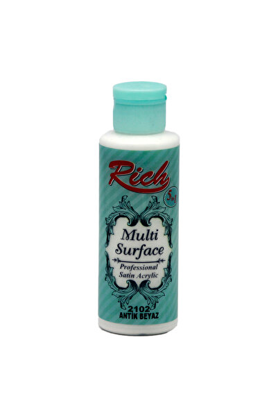 Rich Rıch Multi Akrilik Boya 2102 Antik Beyaz 120 Cc