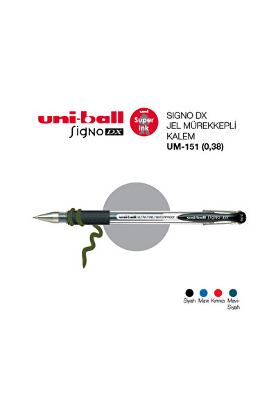 Uni قلم كرة Um-151 أزرق Signo Dx 0.38