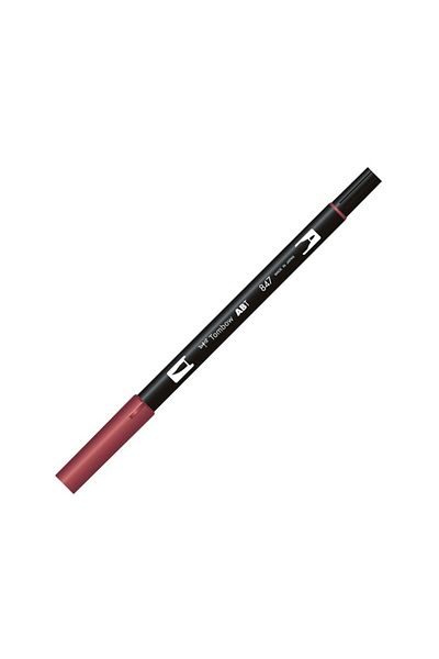 Tombow Ab-t Dual Brush Pen Grafik Kalemi Crimson 847