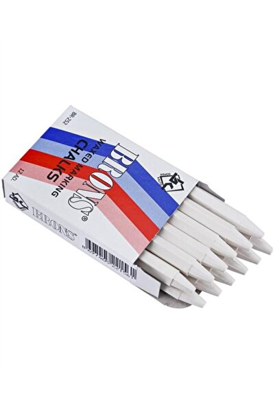 Genel Markalar Tebeşir Yuvarlak Yağlı Beyaz 12 Li Br 252 / Brons