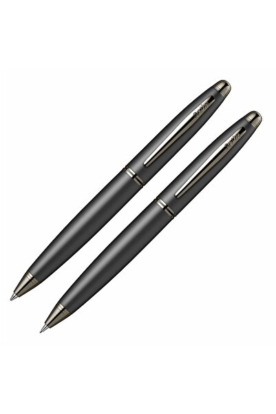 Scrikss 88 Matte Black Ballpoint Versatil Pen Set Special for Your Name