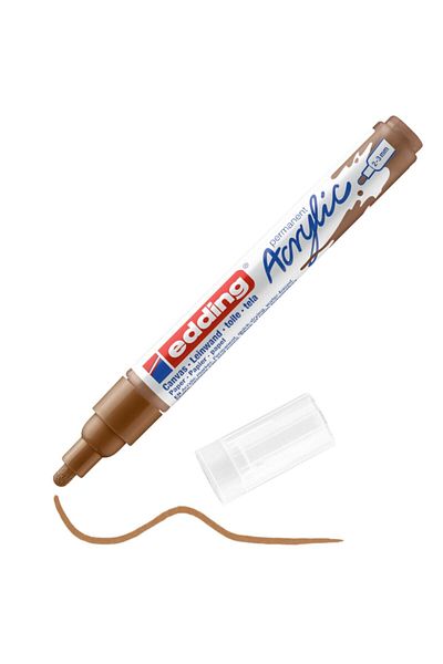 Edding Acrylic Medium Tip Marker Hazelnut Brown - Ed 5100919