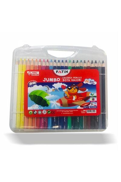 Fatih 24 Colors Jumbo Dry Paint with Bag 33450