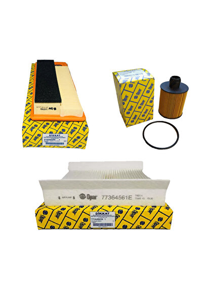 OPAR Fiat Egea Euro 5 1.3 Multijet Filtre Bakım Seti 95 Bg Model 2016-2020 [3lü-otodeposuset8383b]