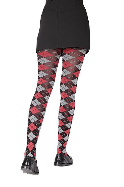 Daymod Veron Pantyhose Black-red-grey