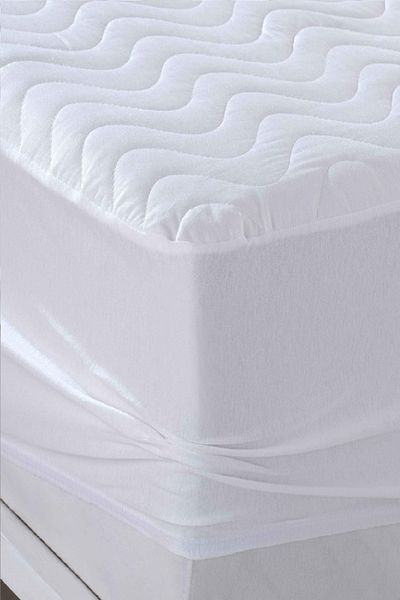 Evony Fitted Quilted Mattress Cover 220X200 cm Double Liquid Proof Bed Sheet