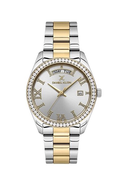 Daniel Klein Dk.1.13771-3 Altın Kaplama Taşlı Kadın Kol Saati