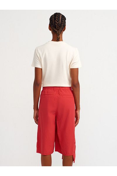 Dilvin 70969 Cargo Pocket Shorts-Red