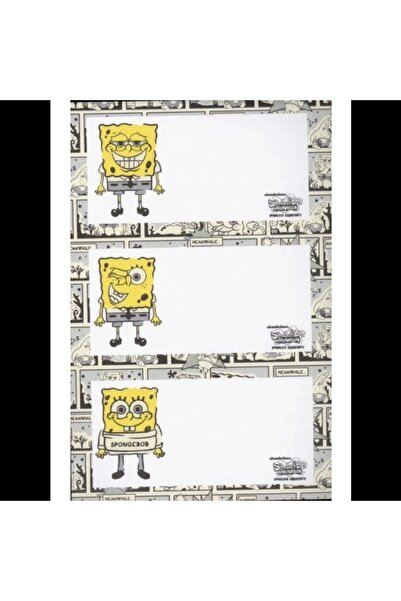 Mynote Sticker Sponge Bob 24 Pack School Label
