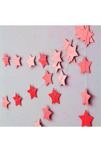 Partioutlet Red 3D Pendant Star Ornament