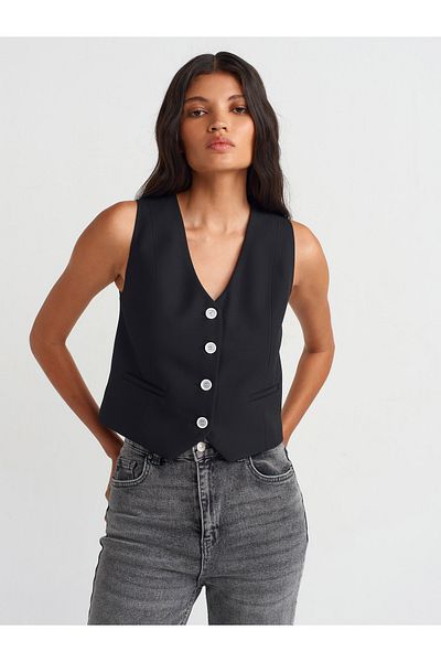 Dilvin 60560 Black Short Custom Made Vest