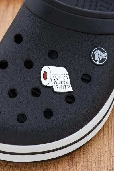 Apptakı Tuvalet Kağıdı Crocs Süsü Bileklik Terlik Süsü Charm Terlik Aksesuarı...