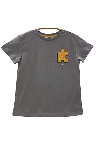 Çikoby Boy's T-Shirt Grey