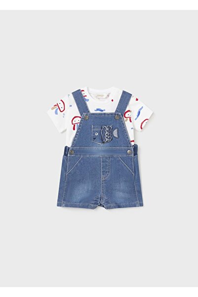 MAYORAL طقم بذلة للأطفال الرضع مكون من قطعتين باللون الأزرق