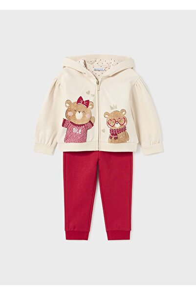 MAYORAL Cream/Red Baby 2-Piece Set Red