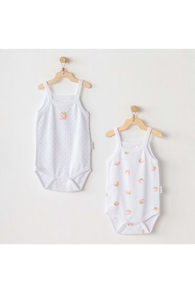 andywawa Beyaz Bebek çıtçıtlı Atlet Beyaz