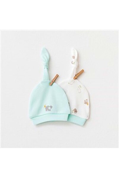 andywawa Mint Baby Boy 2-Piece Hat Mint