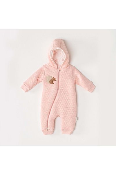 andywawa Cosmonaut Baby Jumpsuit - Squirrel Detailed