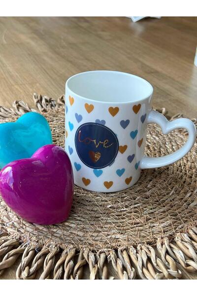 ROSSEV White Porcelain Heart Mix Mug