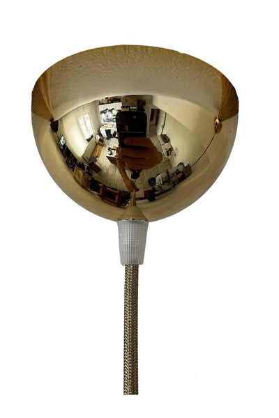 CONANA Sarkıt Lale Duy - KUMAŞ KABLO - (Gold Renk) (AMPUL DAHİL DEĞİLDİR) 70cm Plastik