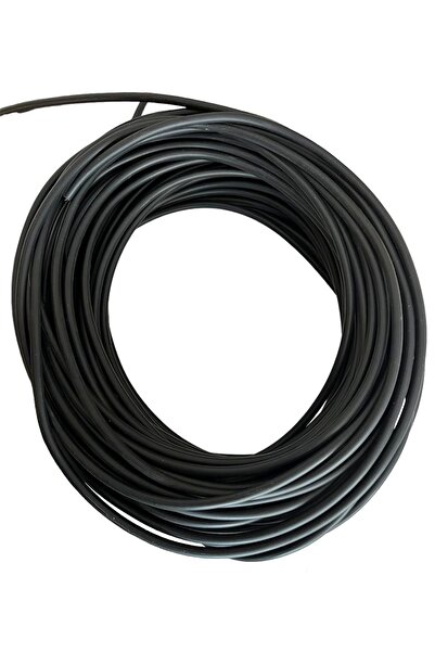 CONANA Avize Abajur Lambader Duy Elektrik Kablosu (TAM BAKIR) (2 X 0,50 TTR) 5 Metre (SİYAH)