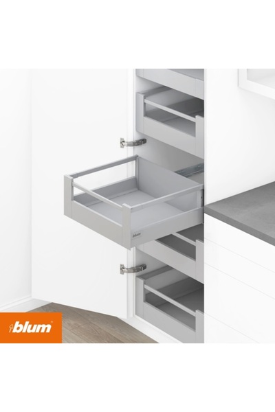 Blum Tandembox Antaro Yüksek Bordürlü (D) Iç Çekmece 45 Cm Gri