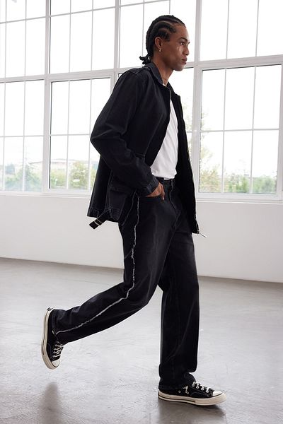 Trendyol Collection 90s Anthracite Straight Jeans - Ανδρικά Loose Jeans Tmnaw25je00004 - Limited Edition