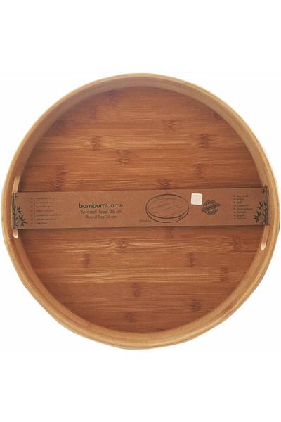 Bambum Round Tray Serving Tray 35cm