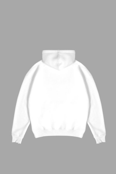 Sekizbiraltı Оверсайз унісекс біла худі з логотипом Metallica