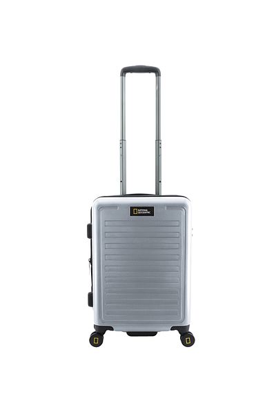 NATIONAL GEOGRAPHIC Cruise Luggage Trolley Carry-On Small Silver