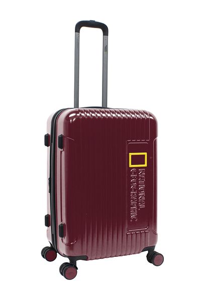 NATIONAL GEOGRAPHIC Canyon Luggage Trolley Medium Check-In Burgundy