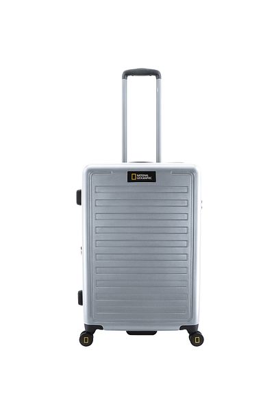 NATIONAL GEOGRAPHIC Cruise Luggage Trolley Medium Check-In Silver