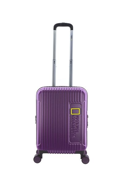 NATIONAL GEOGRAPHIC Canyon Luggage Trolley Carry-On Small Metallic Purple