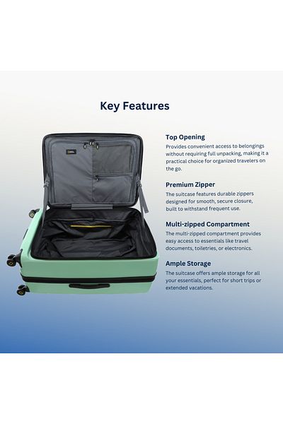 NATIONAL GEOGRAPHIC Lodge Travel Suitcase Set 3 pc Jade