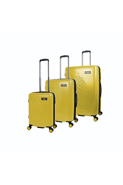 NATIONAL GEOGRAPHIC Globe Luggage Set 3 pc Yellow