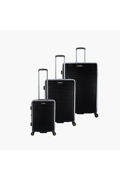NATIONAL GEOGRAPHIC Cruise Suitcase Set 3 pc, Black
