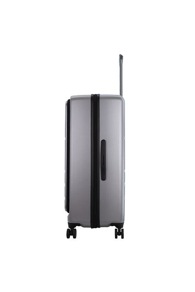Discovery Patrol Large, TSA Lock, Expandable, 4 Double Wheels, 28 Inch Silver