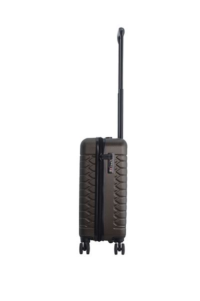 Discovery Reptile ABS Carry-On, TSA Lock, 4 Double Wheels, 20 Inch Khaki