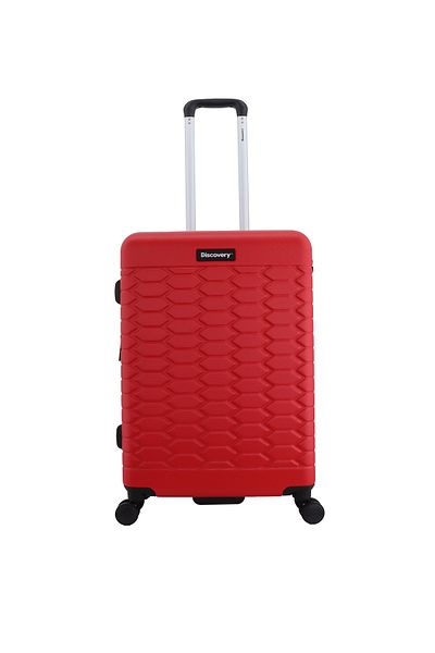 Discovery Reptile ABS Medium, TSA Lock, Expandable, 4 Double Wheels, 24 Inch Red