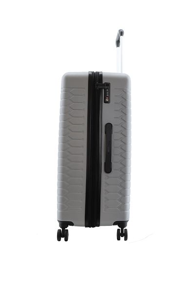 Discovery Reptile ABS Large, TSA Lock, Expandable, 4 Double Wheels, 28 Inch Silver