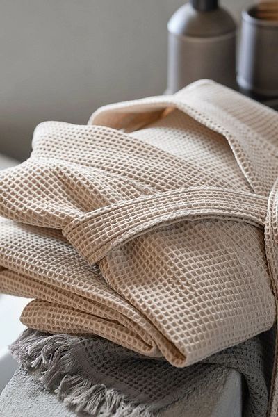 Fabric Box Halat de baie Waffle Pike