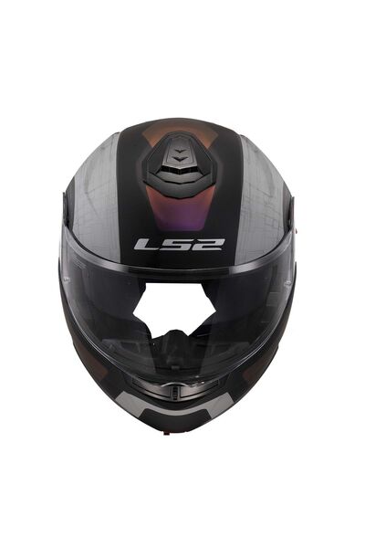 LS2 Strobe 2 Orıon Çene Açılır Motosiklet Kask Siyah
