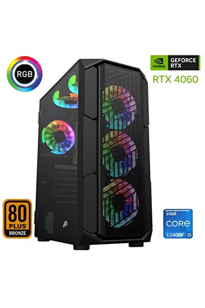 XASER Xsr517 I5 12400f 32gb Ram 1tb M.2 Nvme Ssd 8gb Rtx4060 27"curved 180hz Oyuncu Bilgisayarı