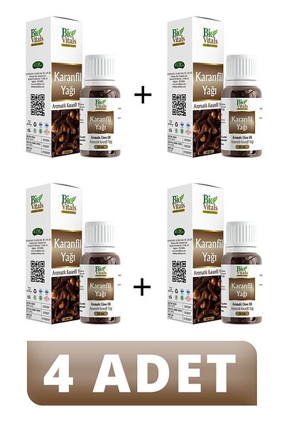 Bio Vitals 20 ml Clove Oil - 4 PCS