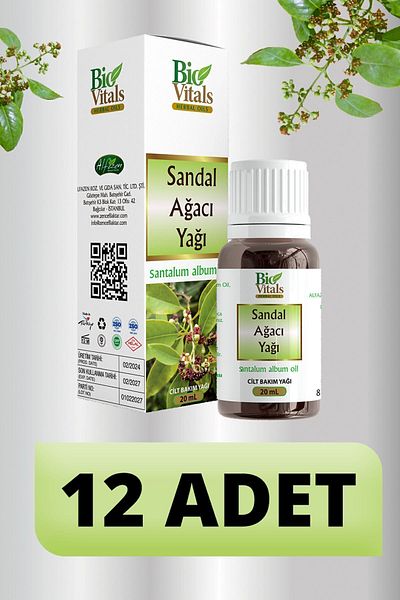 Bio Vitals 20 ml Sandalwood Oil - 12 PCS-Box