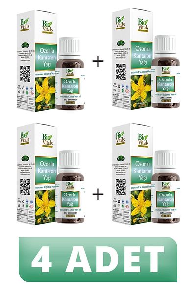 Bio Vitals 50 ml Ozonated St. John's Wort Oil - 4 PCS