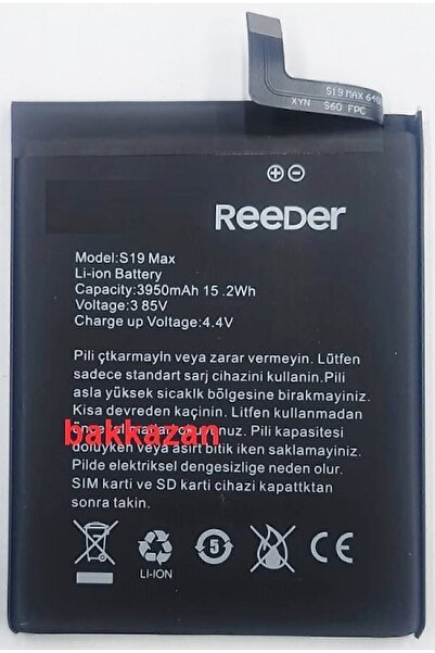 Basriko Reeder S19 Max Batarya
